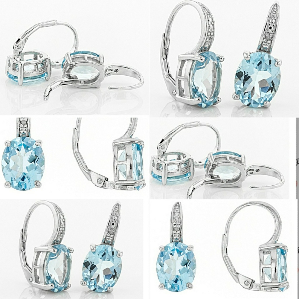 Blue Topaz Earring's